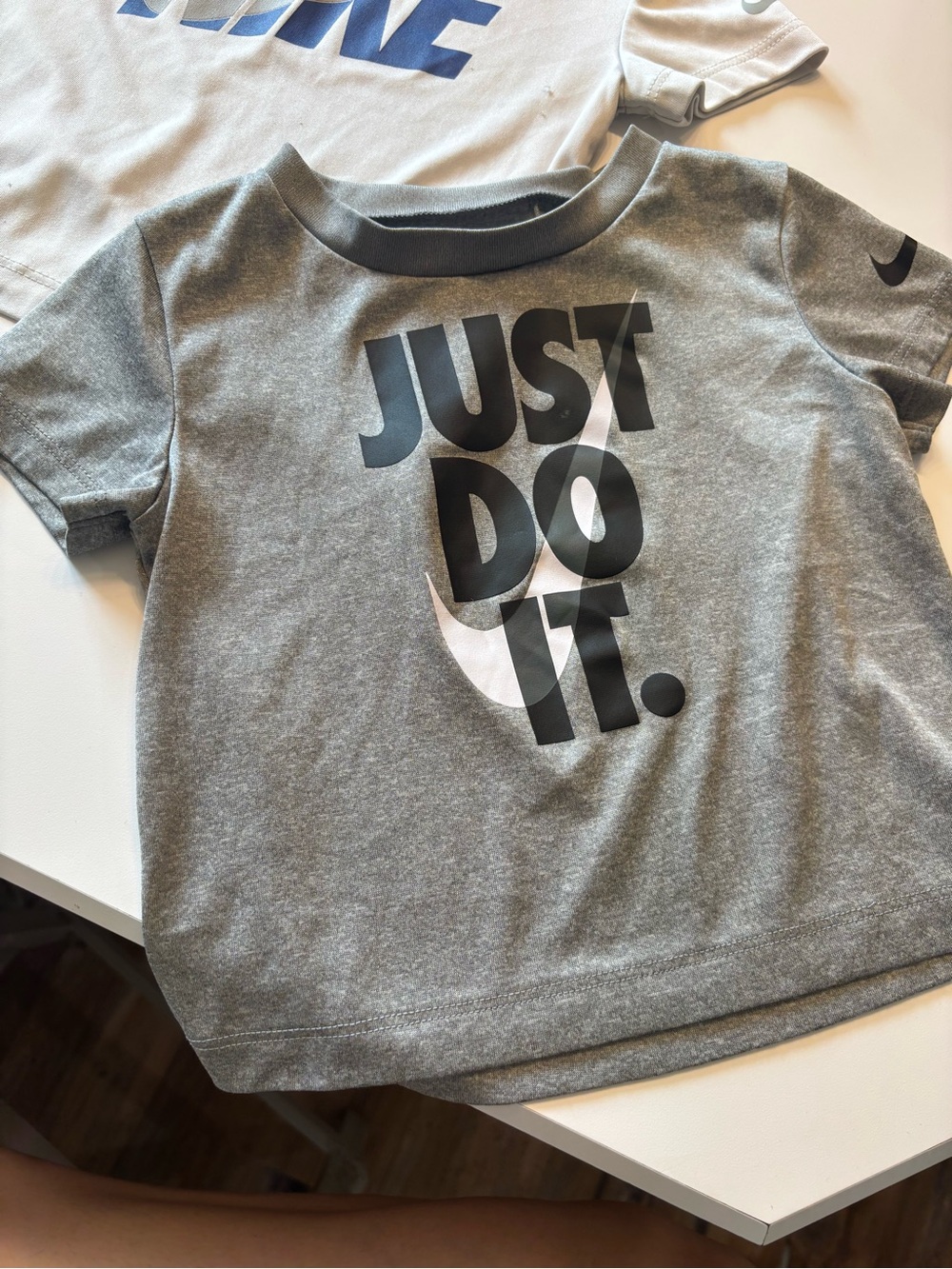Nike Gray Boys' 'Just Do It.' Graphic Short Sleeve Tee
